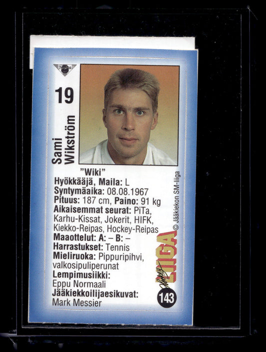 1992-93 JyväsHyvä HockeyLiiga - Sami Wikström #143