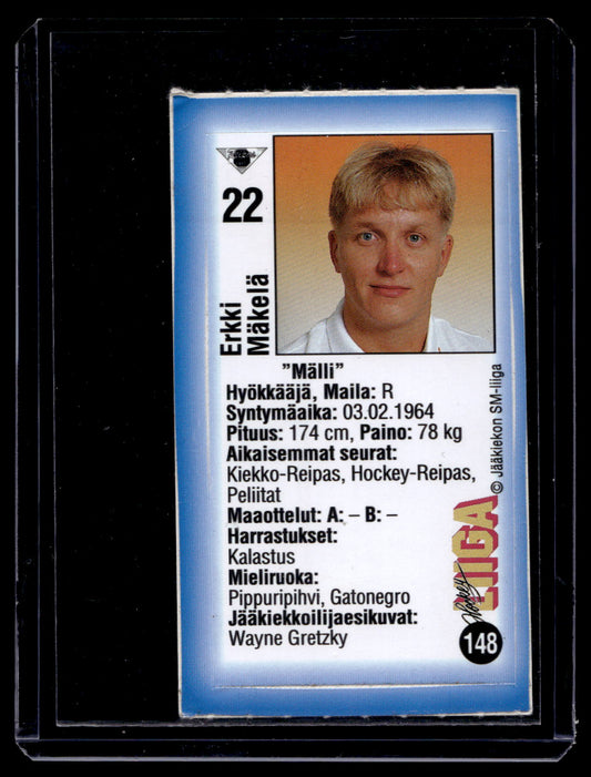 1992-93 JyväsHyvä HockeyLiiga - Erkki Mäkelä #148