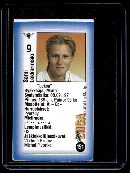 1992-93 JyväsHyvä HockeyLiiga - Sami Lekkerimäki #151