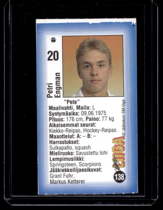 1992-93 JyväsHyvä HockeyLiiga - Petri Engman #138