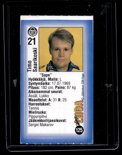 1992-93 JyväsHyvä HockeyLiiga - Timo Saarikoski #125