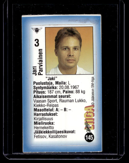 1992-93 JyväsHyvä HockeyLiiga - Jari Parviainen #145