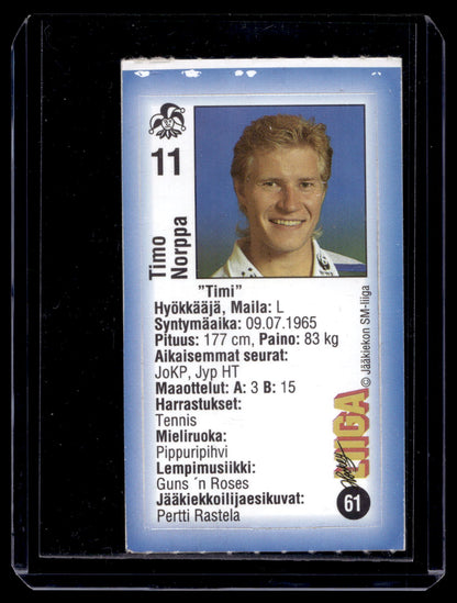 1992-93 JyväsHyvä HockeyLiiga - Timo Norppa #61