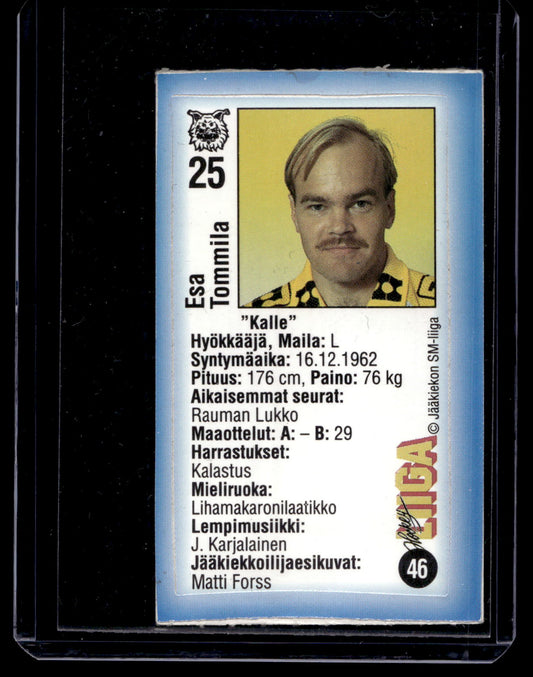 1992-93 JyväsHyvä HockeyLiiga - Esa Tommila #46