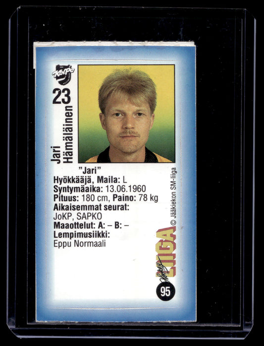 1992-93 JyväsHyvä HockeyLiiga - Jari Hämäläinen #95