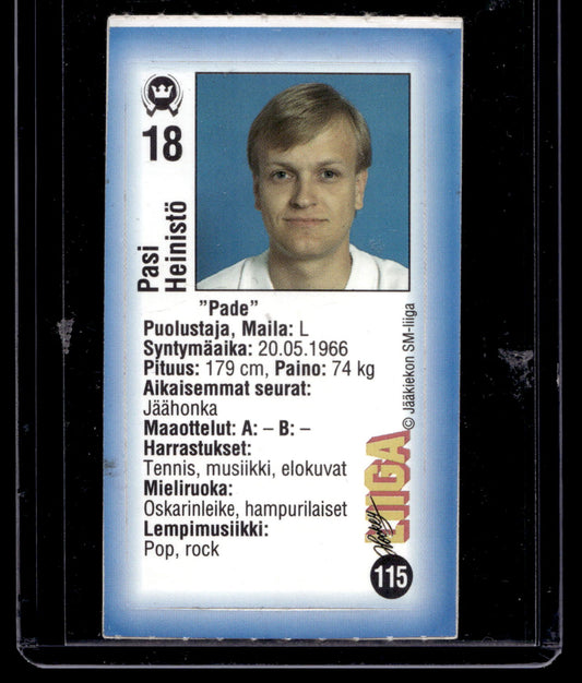 1992-93 JyväsHyvä HockeyLiiga - Pasi Heinistö #115