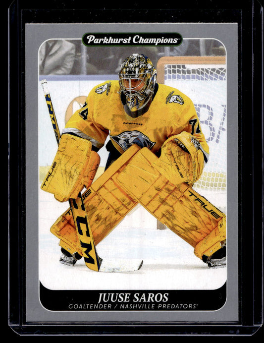 2023-24 Upper Deck Parkhurst Champions - Silver - Juuse Saros #83