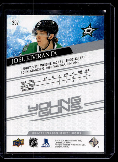 2020-21 Upper Deck Young Guns - Joel Kiviranta #207 RC