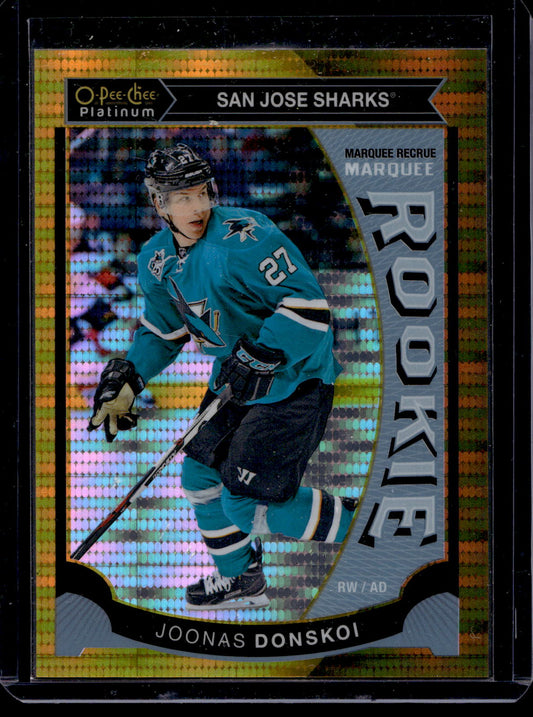 2015-16 Upper Deck O-Pee-Chee Platinum - Marquee Rookies Seismic Gold - Joonas Donskoi #M16 /50 RY