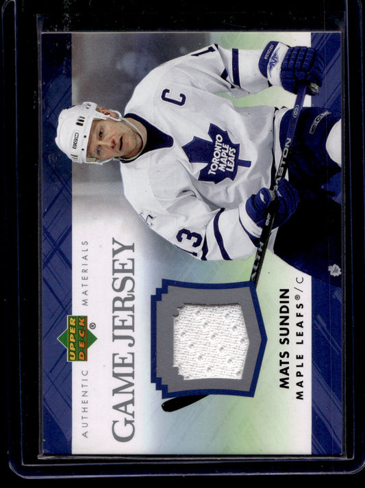 2007-08 Upper Deck - Game Jersey Series 1 - Mats Sundin #J-SU