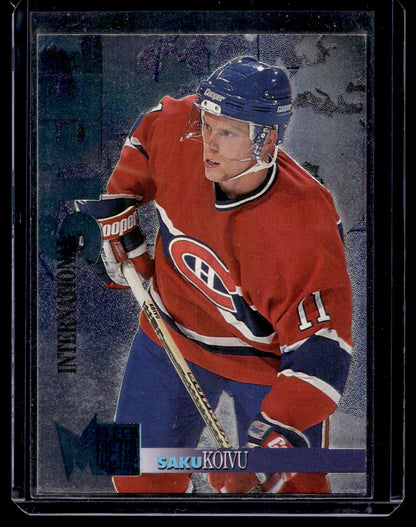 1995-96 Fleer Metal - International Steel - Saku Koivu #10