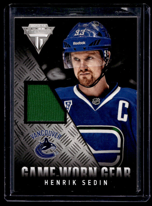 2013-14 Panini Titanium - Game-Worn Gear - Henrik Sedin #GG-HS