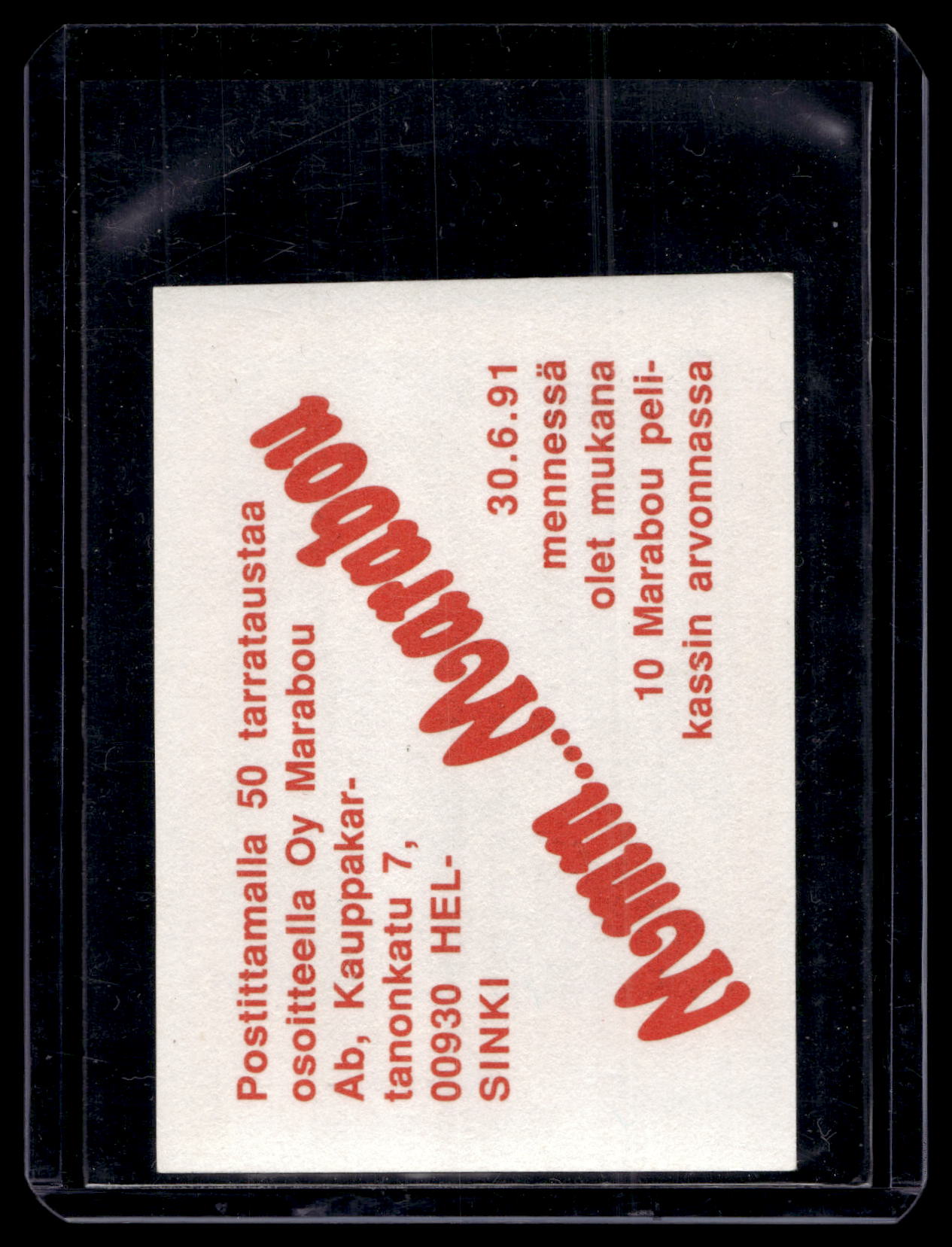 1991 Semic Marabou - Pekka Rautakallio #228