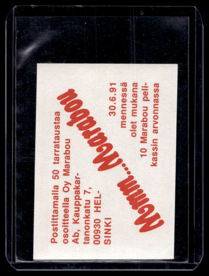 1991 Semic Marabou - Lasse Oksanen #229
