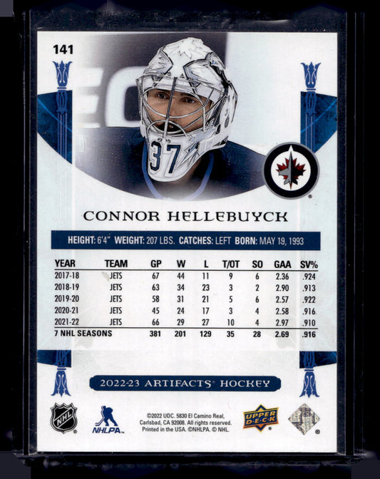 2022-23 Upper Deck Artifacts - Ruby - Connor Hellebuyck #141 /499