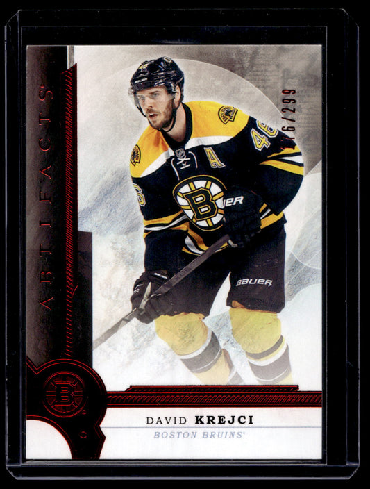 2016-17 Upper Deck Artifacts - Ruby - David Krejci #52 /299