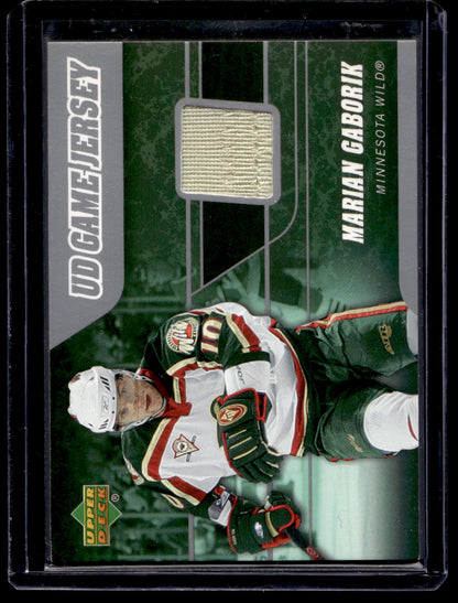 2006-07 Upper Deck - UD Game Jersey - Marian Gaborik #J-MG