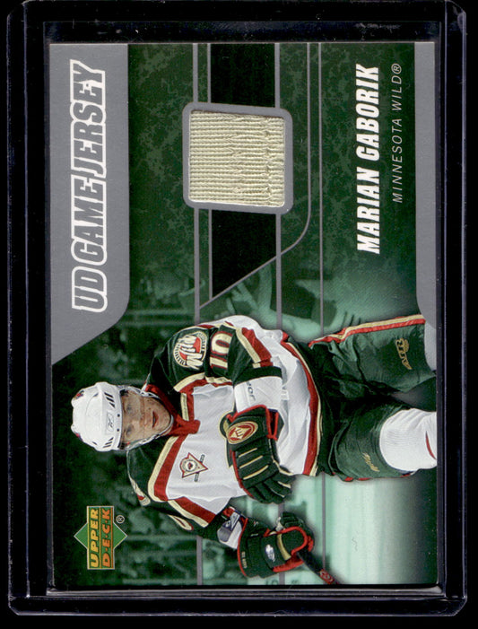 2006-07 Upper Deck - UD Game Jersey - Marian Gaborik #J-MG