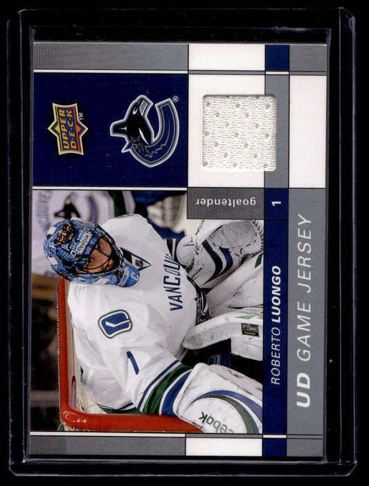2009-10 Upper Deck - Game Jersey Series 1 - Roberto Luongo #GJ-RL