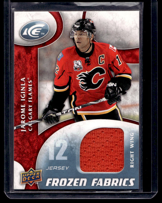 2009-10 Upper Deck Ice - Frozen Fabrics - Jarome Iginla #FR-JI