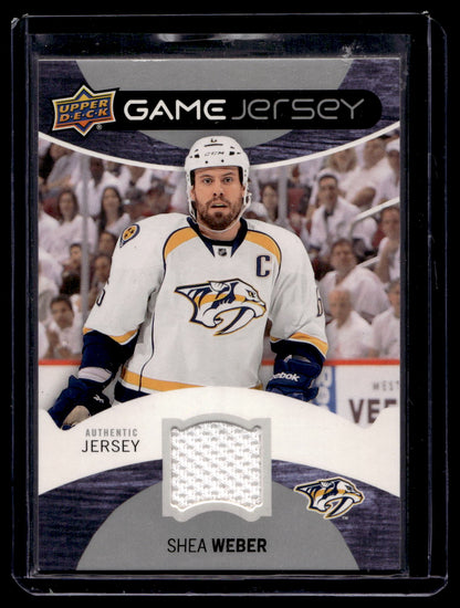 2012-13 Upper Deck - Game Jersey - Shea Weber #GJ-WE