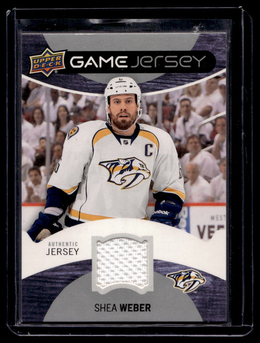 2012-13 Upper Deck - Game Jersey - Shea Weber #GJ-WE