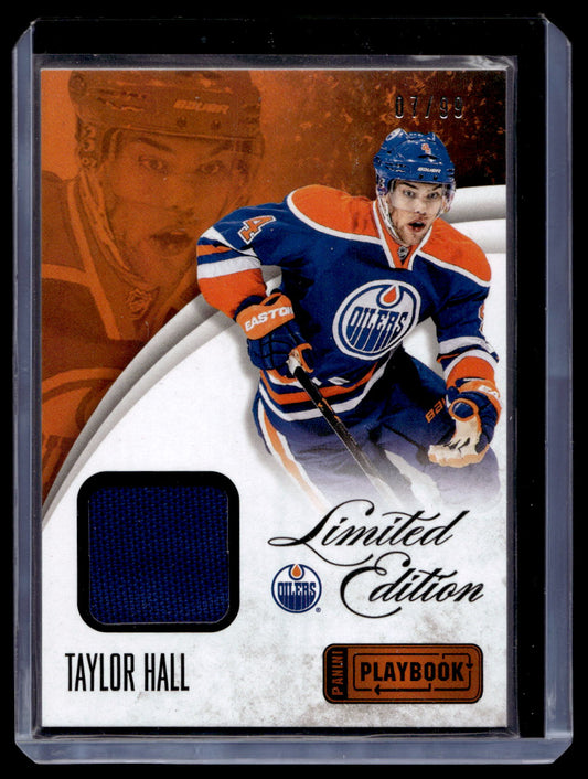 2013-14 Panini Playbook - Limited Edition Materials - Taylor Hall #LE-TH /99