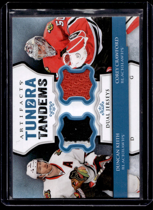 2013-14 Upper Deck Artifacts - Tundra Tandems - Duncan Keith / Corey Crawford #TT-KC