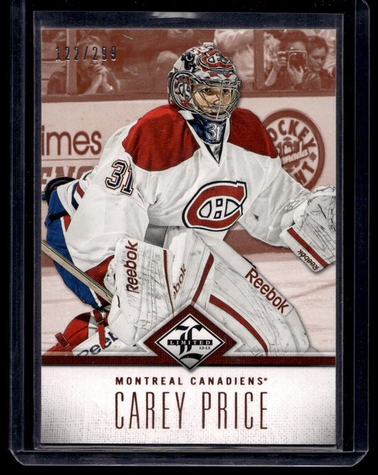 2012-13 Panini Limited - Carey Price #36 /299