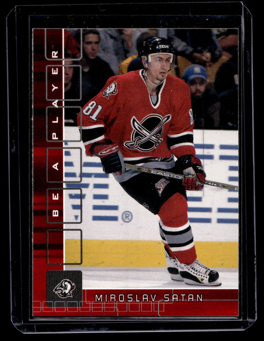2001-02 In the Game Be A Player Memorabilia - Ruby - Miroslav Satan #89 /200