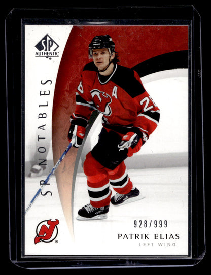 2005-06 Upper Deck SP Authentic - SP Notables - Patrik Elias #124 /999