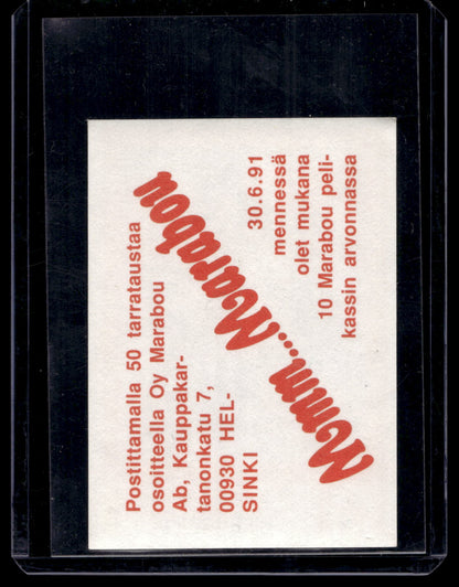 1991 Semic Marabou - Daniel Berthiaume #54