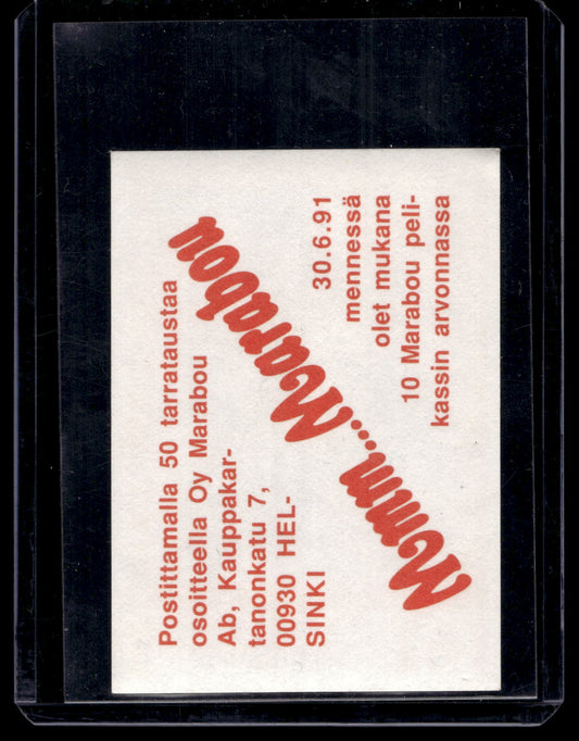1991 Semic Marabou - Daniel Berthiaume #54