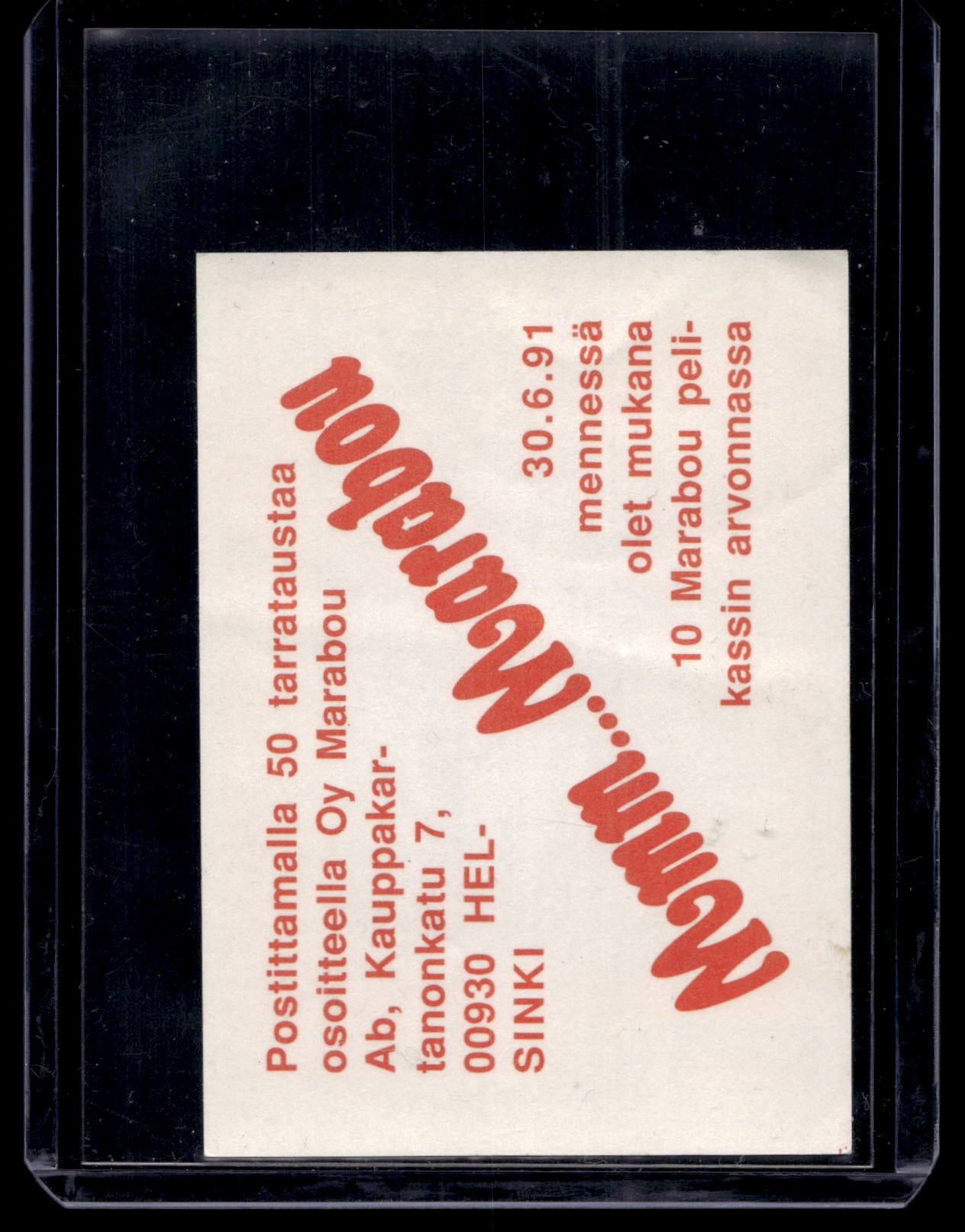 1991 Semic Marabou - Ulrich Liebsch #168