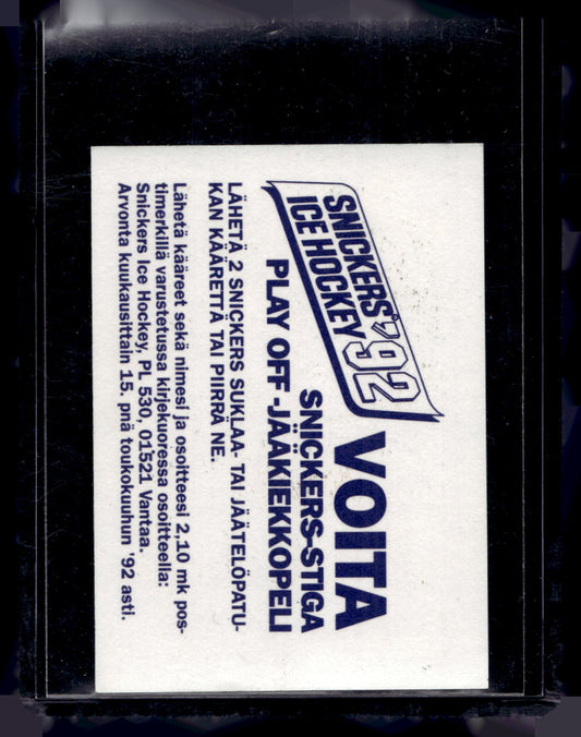 1992 Semic Snickers - John Vanbiesbrouck #147