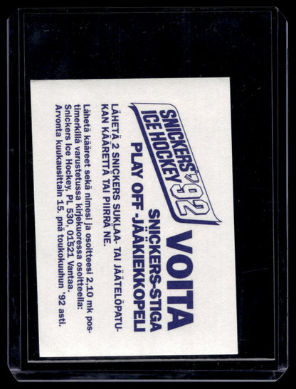1992 Semic Snickers - Calle Johansson #57
