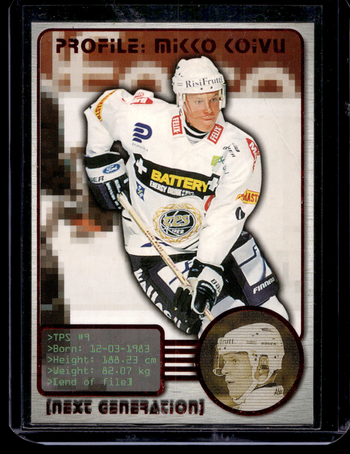 2000-01 Cardset Finland SM-Liiga - Next Generation - Mikko Koivu #1