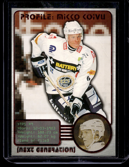 2000-01 Cardset Finland SM-Liiga - Next Generation - Mikko Koivu #1