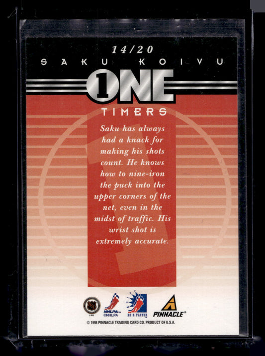 1997-98 Pinnacle Be A Player - One Timers - Saku Koivu #14