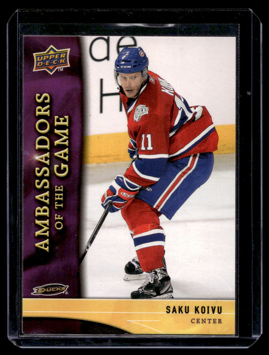 2009-10 Upper Deck - Ambassadors of the Game - Saku Koivu #AG5
