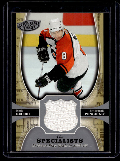 2005-06 Upper Deck Power Play - The Specialists Jerseys - Mark Recchi #TS-MR