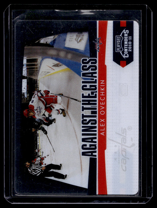 2010-11 Panini Playoff Contenders - Against the Glass - Alex Ovechkin #1