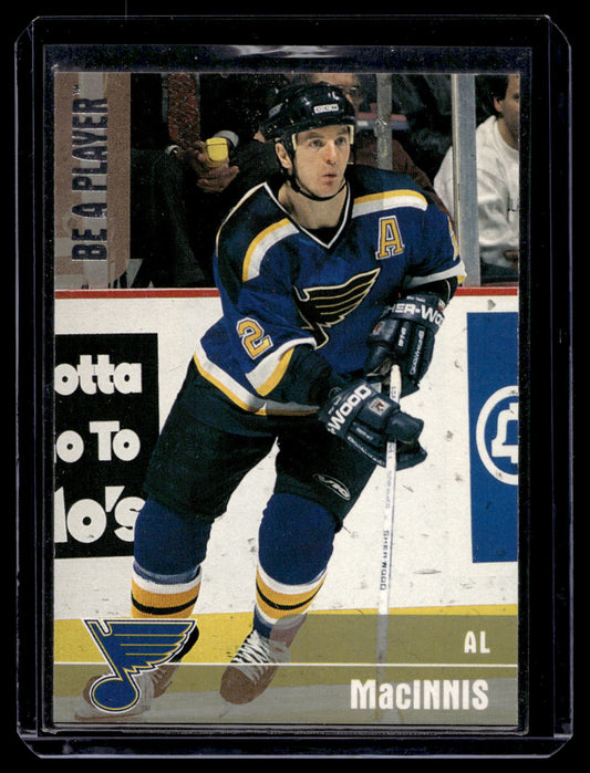 1999-00 In the Game Be A Player Memorabilia - Silver - Al MacInnis #155 /1000