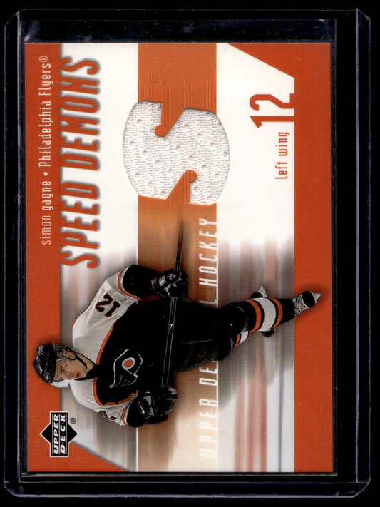 2002-03 Upper Deck - Speed Demons - Simon Gagne #SD-SG