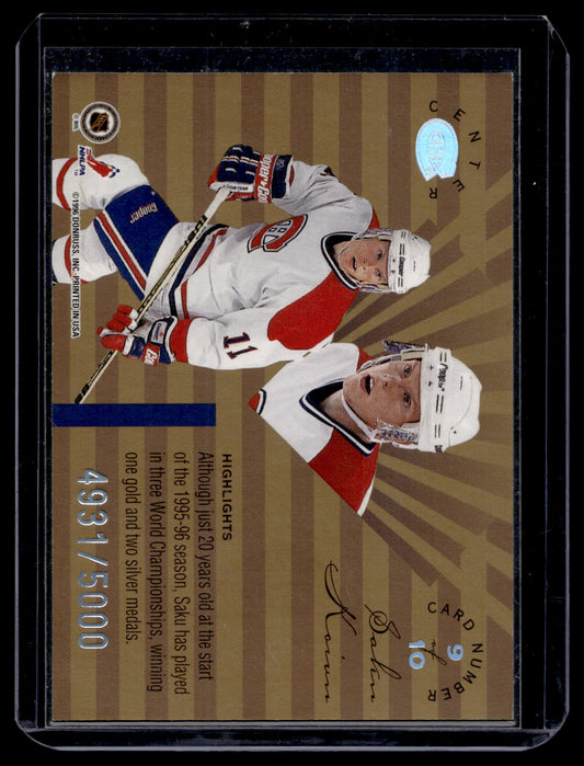 1995-96 Leaf Limited - Rookie Phenoms - Saku Koivu #9 /5000