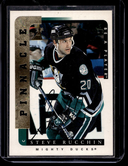 1996-97 Pinnacle Be A Player - Autographs - Steve Rucchin #186