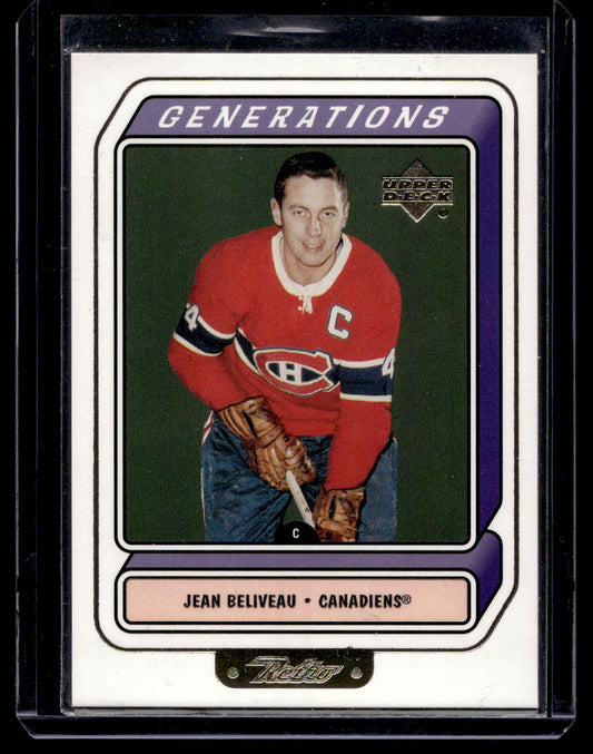 1999-00 Upper Deck Retro - Generations - Jean Beliveau #G5A