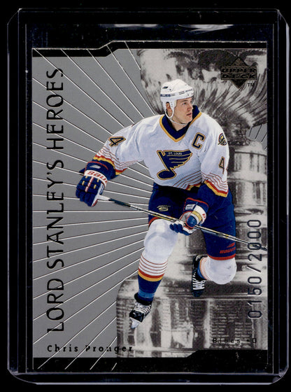 1998-99 Upper Deck - Lord Stanley's Heroes - Die-Cut Quantum - Chris Pronger #LS20 /2000