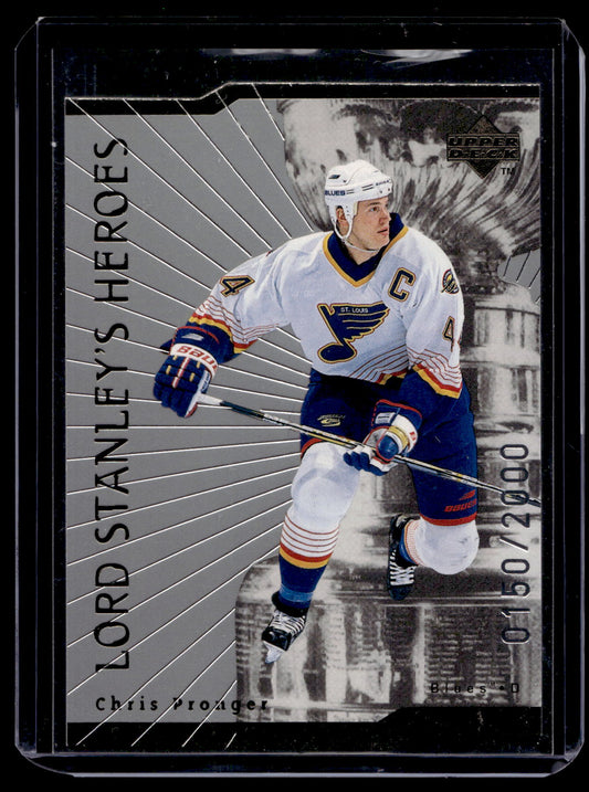 1998-99 Upper Deck - Lord Stanley's Heroes - Die-Cut Quantum - Chris Pronger #LS20 /2000