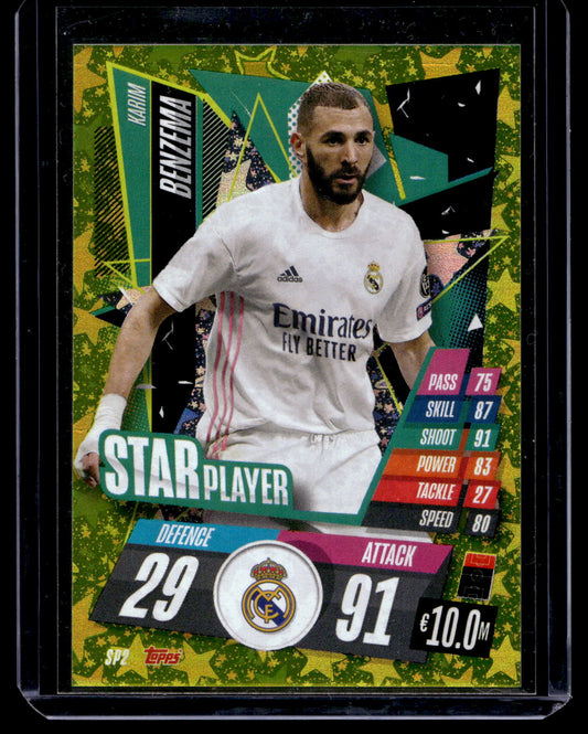 2020-21 Topps Match Attax UCL - Star Player - Karim Benzema #SP2